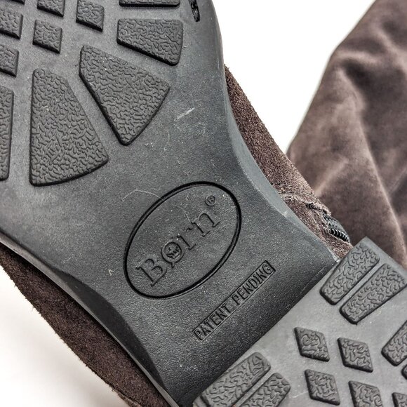 Born Women Borman Over The Knee Grey Suede Waterproof Tall Boots size 6.5 - Picture 7 of 10